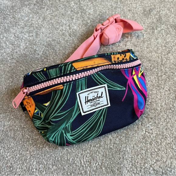 Herschel Supply Company Tropical Print Bag - Pink and Black - Picture 1 of 8